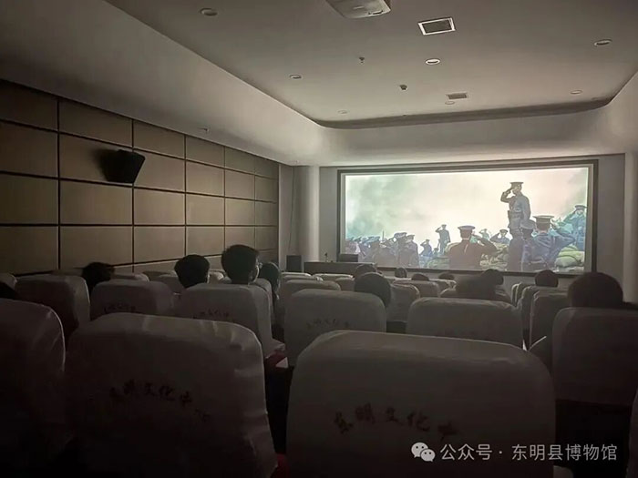 【红色文化主题月】东明县博物馆举办红色经典电影展播活动顺利收...